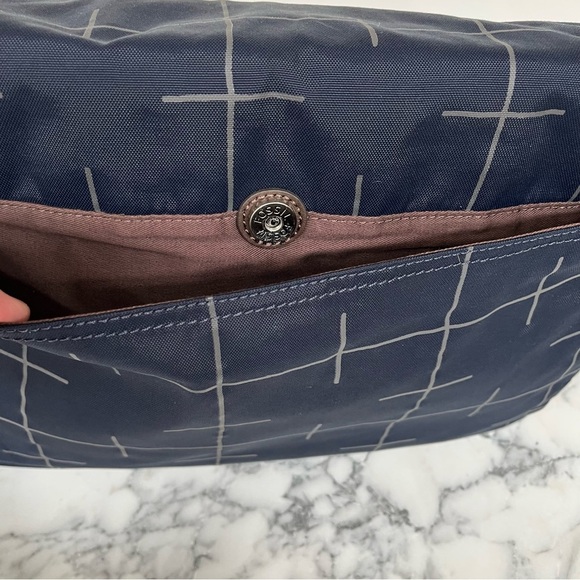 FOSSIL Field messenger crossbody laptop bag navy blue canvas - Picture 7 of 12